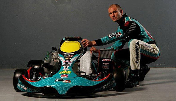 Bas Lammers aux couleurs Formula K en 2014