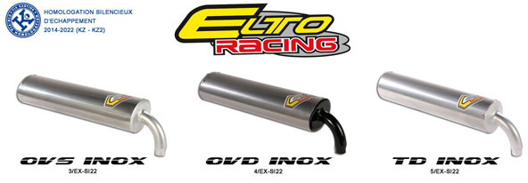 Les trois modèles CIK de Elto Racing