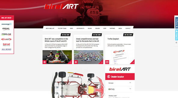 Le nouveau site internet Birel ART est en ligne