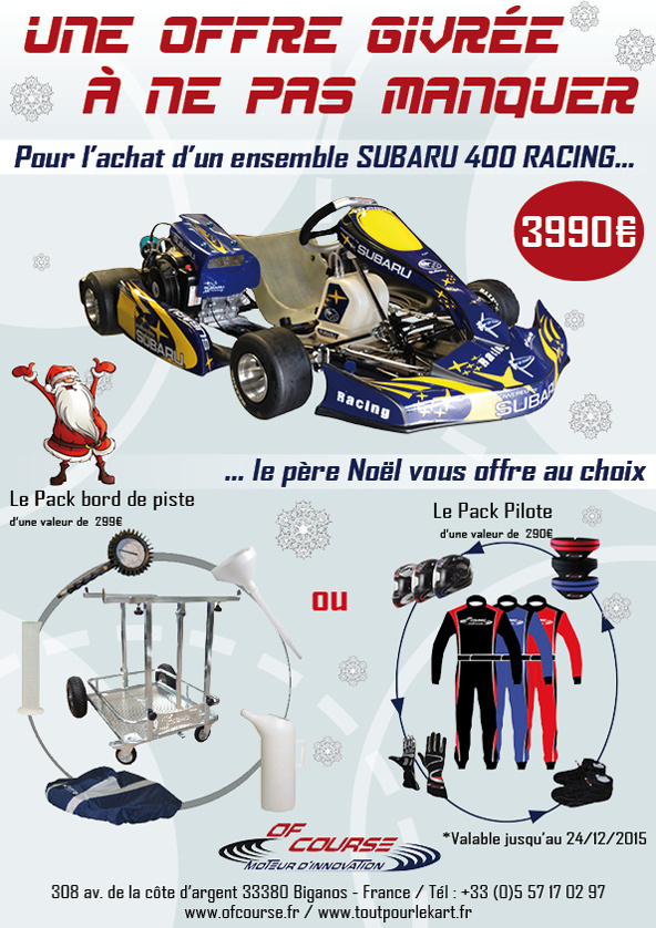 Pack bord de piste ou pack Pilote offert chez Of Course