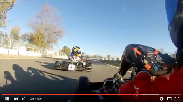 Caméra embarquée à Valence avec un jeune pilote