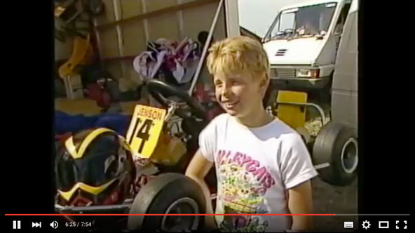 Vidéo: Jenson Button qui gagne en kart… et qui pleure !