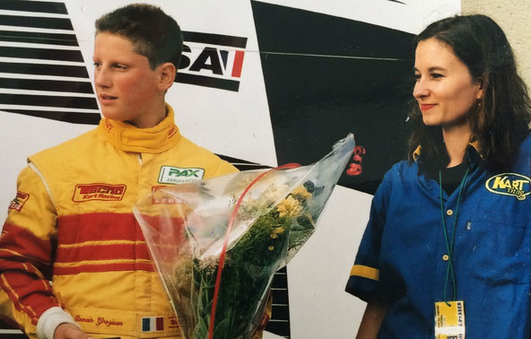 Grosjean honore le kart et Tecpro sur France 2