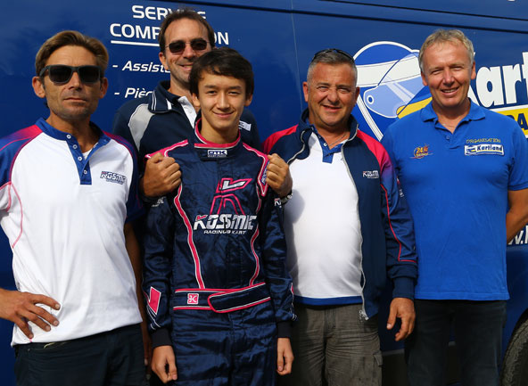 Les Français Pourchaire et Chappard avec Kosmic