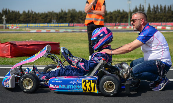 Ugo De Wilde opte pour les couleurs Idéal Kart