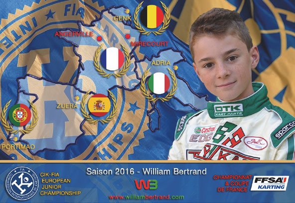 William Bertrand relève le défi du OK-Junior