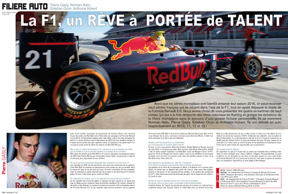 Pierre Gasly, de Melbourne à Boulogne, et dans Kart Mag