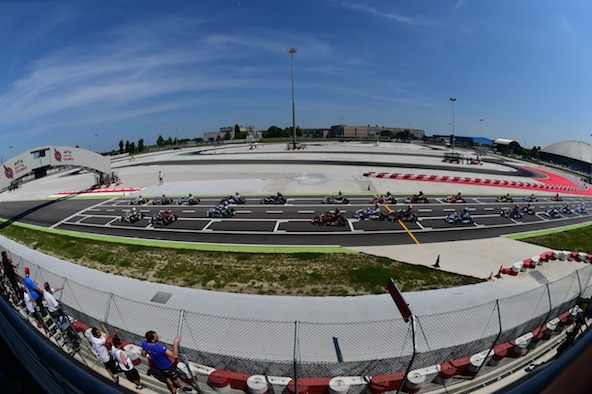 Ambiance de la WSK à Adria, à 15 jours de l’Europe