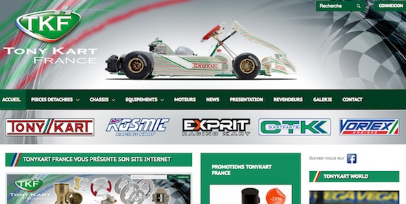Ouverture du site internet de Tony Kart France