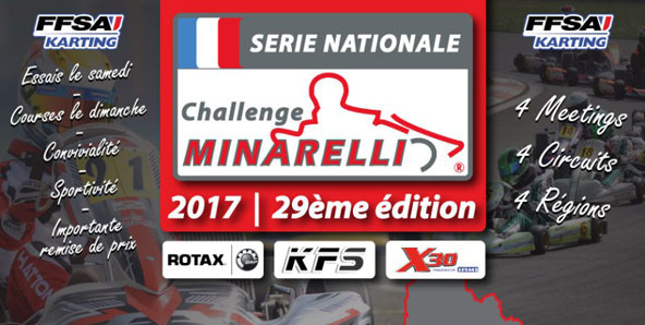 Les dates et circuits du Challenge Minarelli 2017