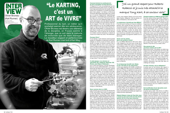 Kart Mag 186: Rencontre avec Olivier Bruneau