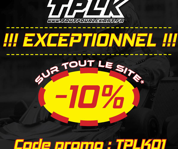10% chez Tout pour le kart: dernier jour !