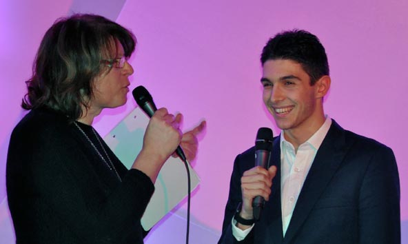 Ile de France: Remise des coupes par Esteban Ocon