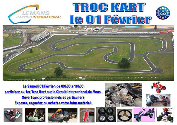 Rendez-vous au Mans pour un Troc Kart et du roulage
