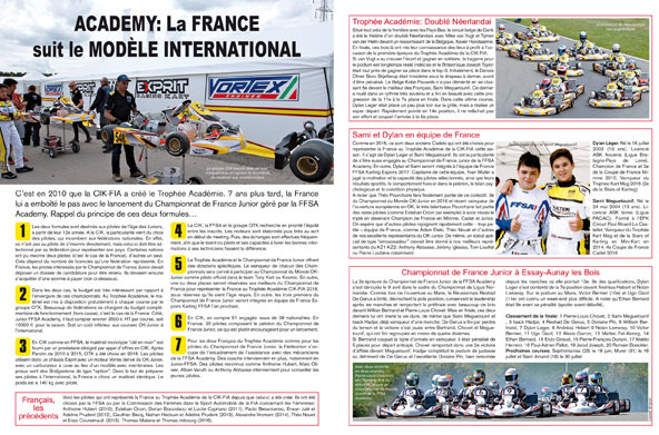 Académie: Explication de textes dans Kart Mag