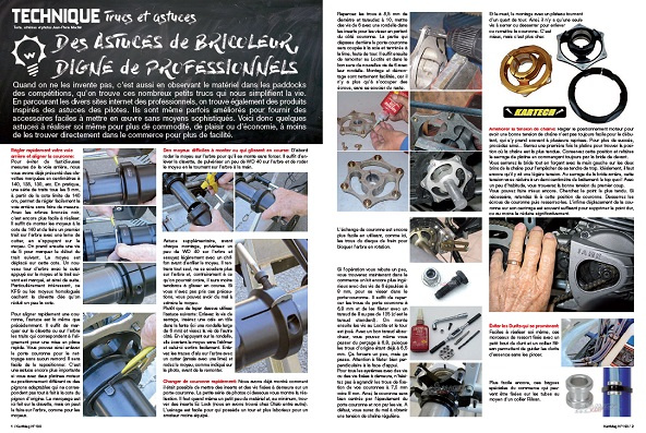 Les trucs et astuces du kart sont dans le N°190 de Kart Mag