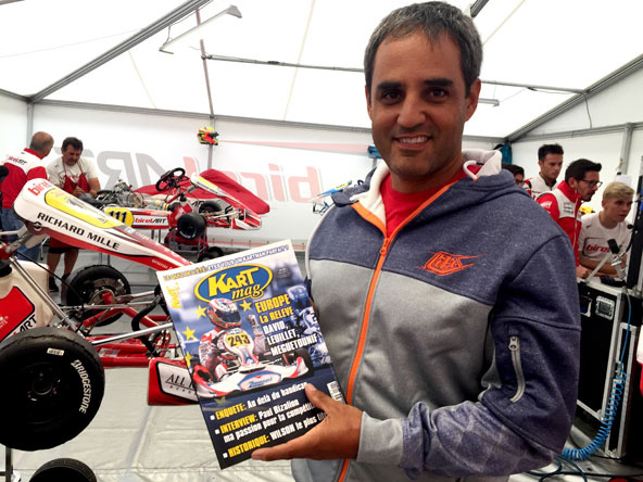 Juan-Pablo Montoya, fan de Kart Mag !