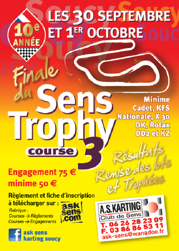 Venez feter les 10 ans du Sens Trophy ce week-end