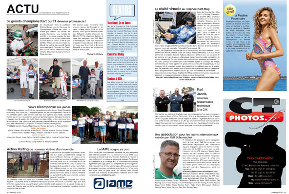 Le plein d&rsquo;infos dans Kart Mag 191 (octobre-novembre)