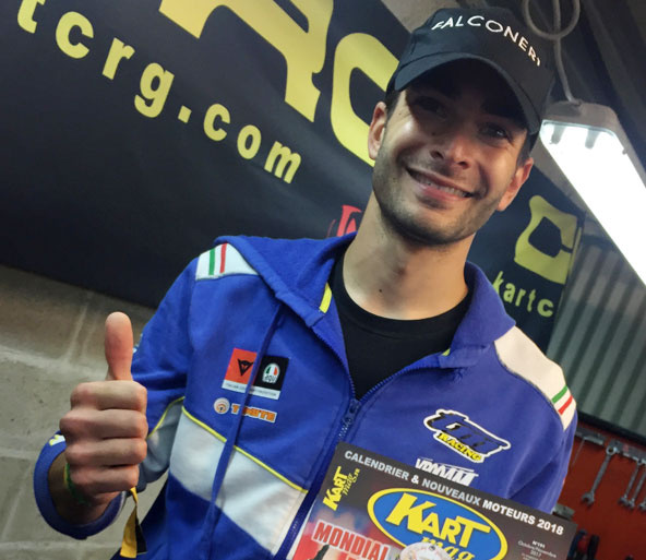 Paolo De Conto en couverture du nouveau Kart Mag