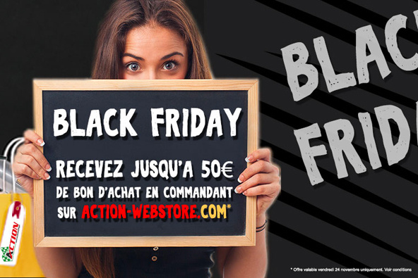 Black Friday: Recevez jusqu&rsquo;à 50 € de bon d&rsquo;achat