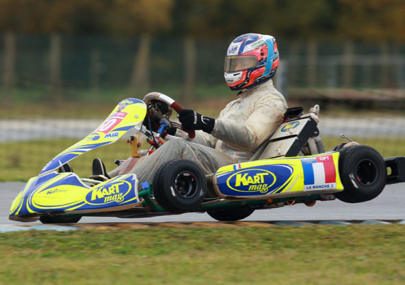 Petite récréation en kart pour Victor Martins