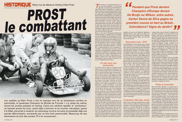 Revivez le début de carrière d&rsquo;Alain Prost avec Kartmag