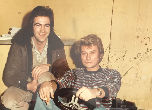 Hommage à Johnny, avec un clin d&rsquo;oeil au karting