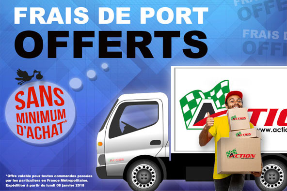 Les frais de port offerts chez Action, ça continue !