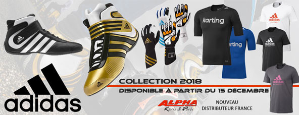 La nouvelle collection Adidas chez Alpha Karting