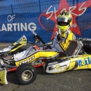 Xavier Handsaeme et des étrangers à l&rsquo;Open Kart à Salbris