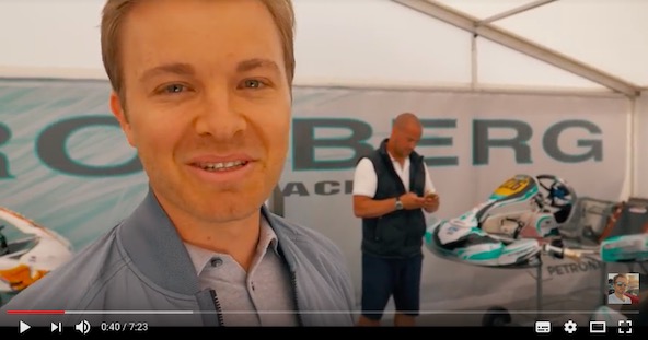 Video-Nico Rosberg presente son academie de pilotes a Sarno