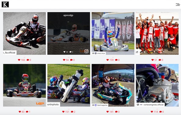 Retrouvez vos photos Instagram sur le site Kart-Actu.fr