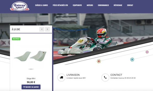 Un site internet pour Malevaut Sport
