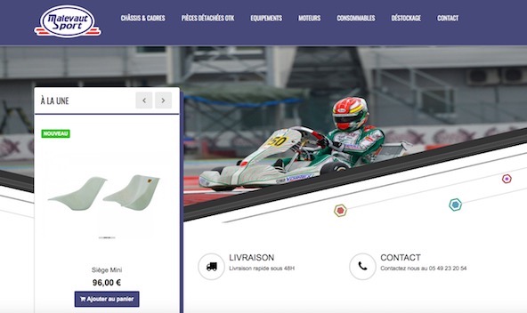 Un site internet pour le professionnel Malevaut Sport