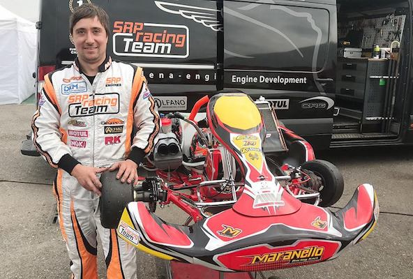 Fabian Federer et SRP Racing Team avec Maranello Kart