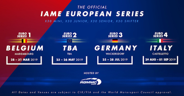 IAME Euro Series: Le calendrier 2019 est connu