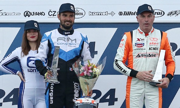 Le Français Franck Rouxel (à droite), 1er en X30 Gentleman, ici avec Morgan Riche, 1er en X30 Master