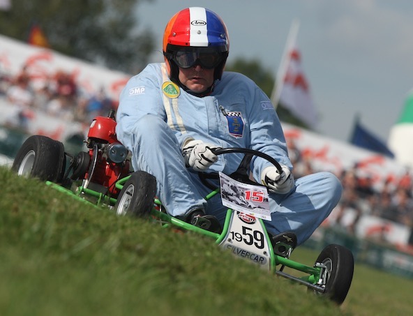 Sa passion pour les karts Vintage l'a poussé à organiser la Super Coupe Historique en lever de rideau du Championnat du Monde
