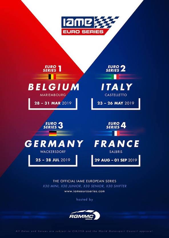 Calendrier définitif de la IAME Euro SeriesRGMMC Kartmag