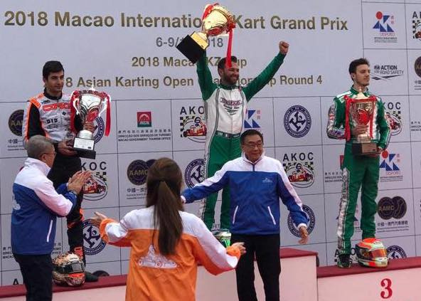 Ardigo remporte le Grand Prix de Macao KZ devant De Conto
