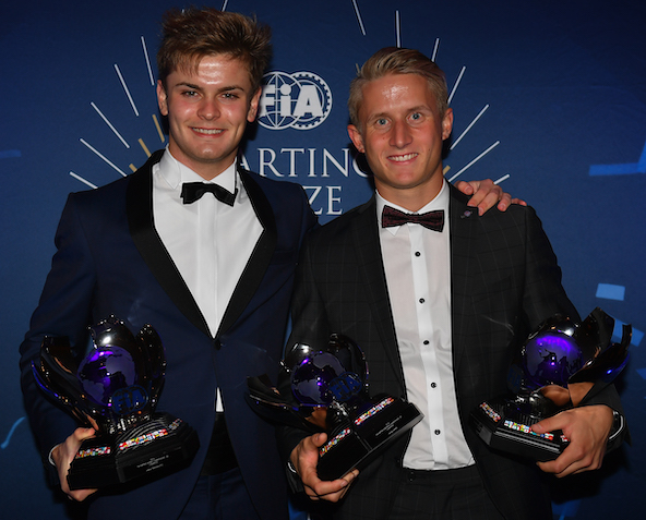 Les rois du OK 2018: Lorenzo Travisanutto (Champion du Monde, à gauche) et Hannes Janker (Champion d'Europe)