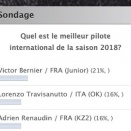 Votez pour les meilleurs pilotes de l’année 2018
