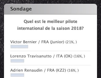 Votez pour les meilleurs pilotes de l’année 2018