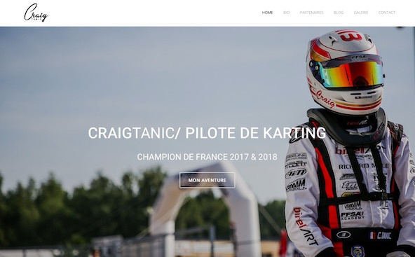 Craig Tanic présente son nouveau site internet