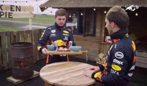 Seance fun de kart sur glace pour Gasly et Verstappen-2