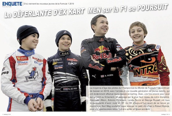 Le parcours karting des nouveaux venus en F1 dans Kart Mag !