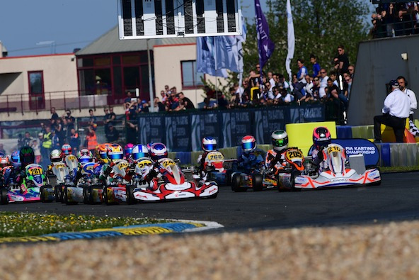 Championnat d&rsquo;Europe FIA Karting à Angerville: Les manches