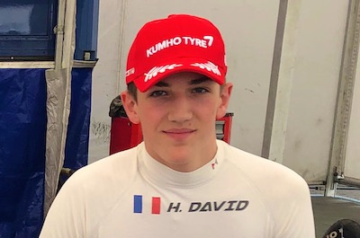 Hadrien David: 2 victoires et la tête du Championnat F4