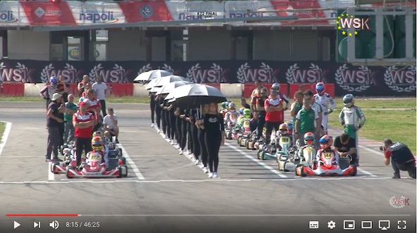 Les videos de la WSK Euro Series a Sarno en ligne